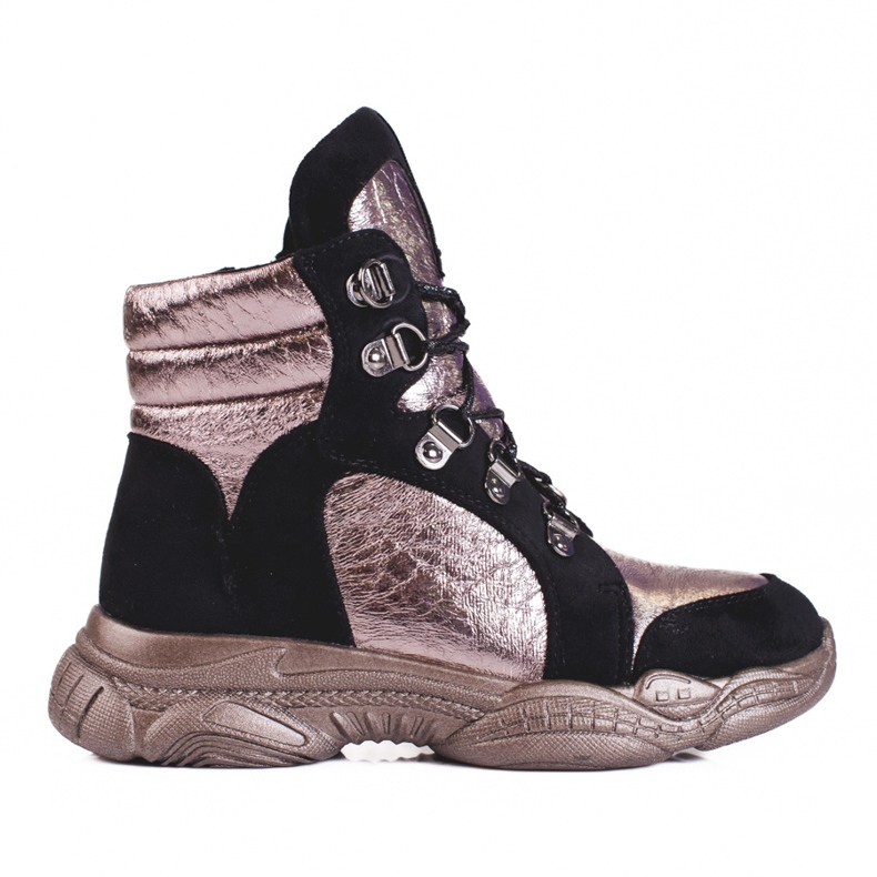 Botas de niña con suela Shelovet gruesa negro