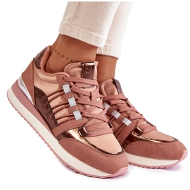 Zapatos deportivos de moda para mujer Big Star KK274111 Rosa rosado