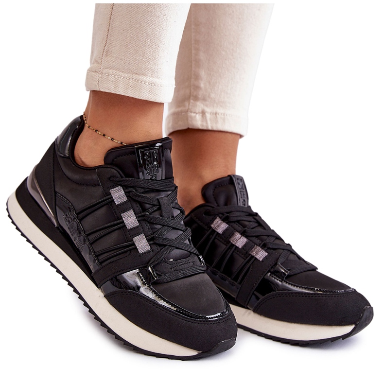 Zapatos deportivos de moda para mujer Big Star KK274110 Negro