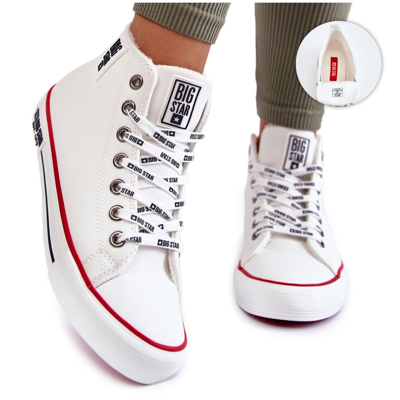 Zapatillas clásicas con aislamiento alto Big Star KK274597 Blanco