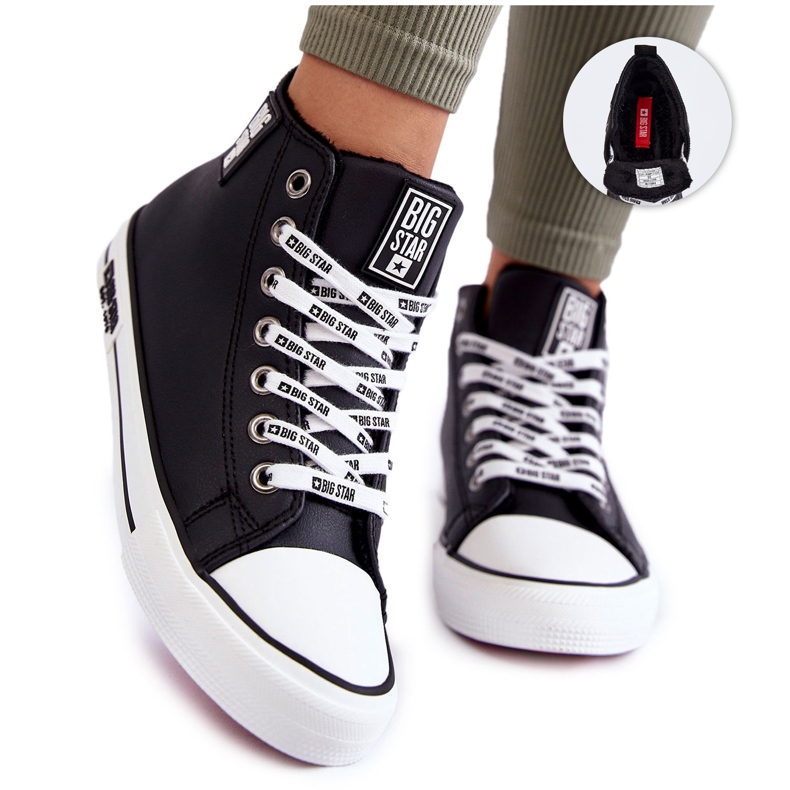 Zapatillas clásicas altas con aislamiento Big Star KK274598 Negro