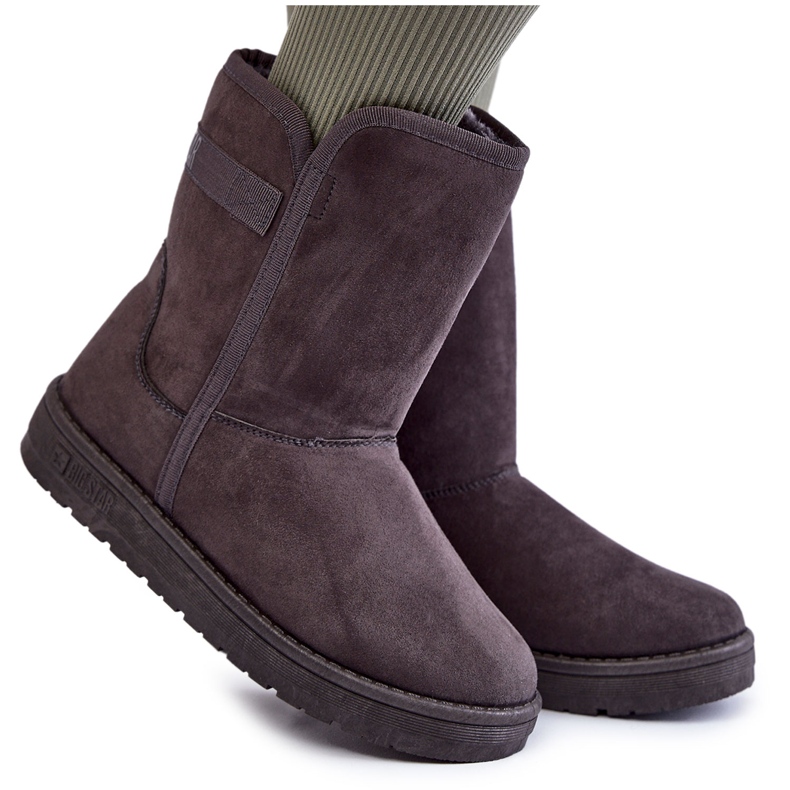 Botas altas de nieve para mujer Big Star KK274619 Gris