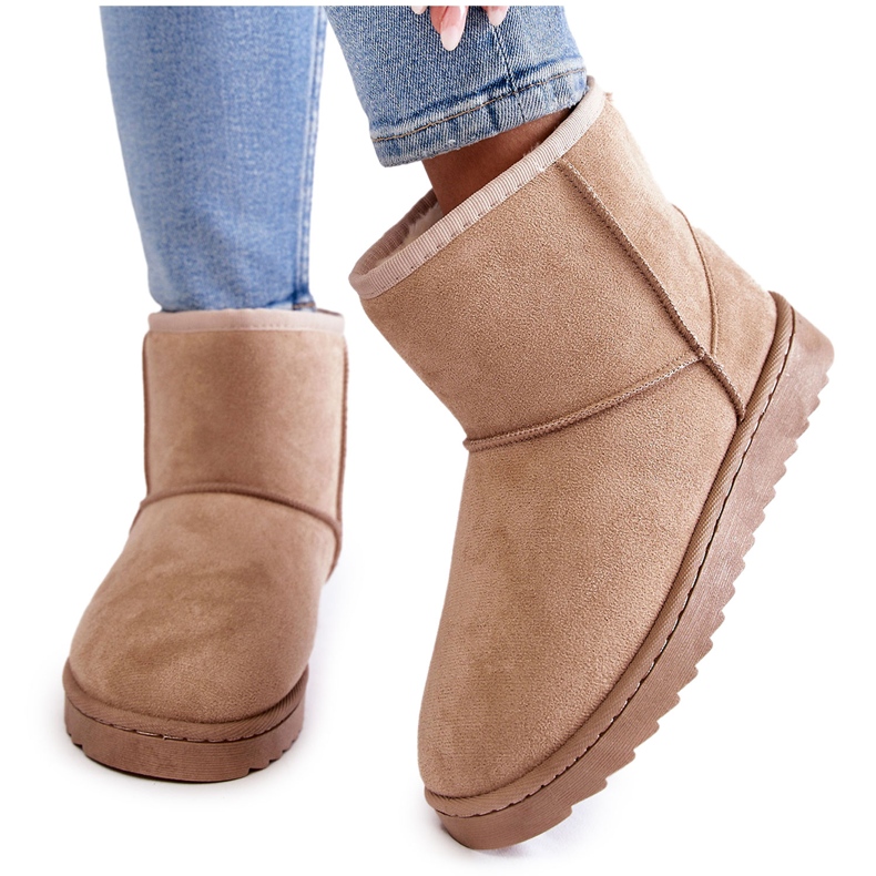 Botas de nieve aislantes para mujer, beige claro Botas de nieve aislantes para mujer, beige claro