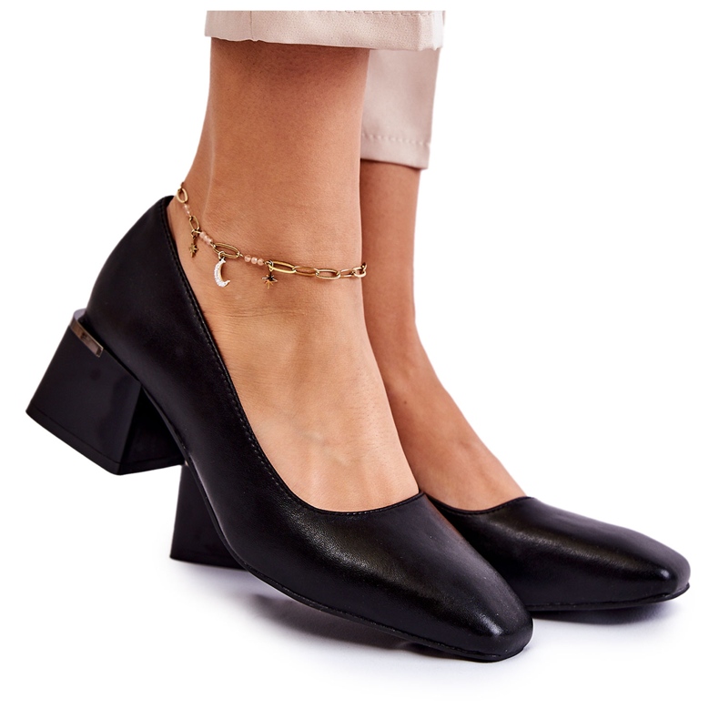 Zapatos De Salón De Piel La.Fi 230034B-QN Negro