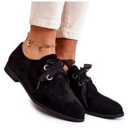 Zapatos Atados Mujer Ante La.Fi 210014B-SU Negro
