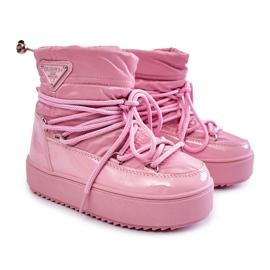 PM1 Rosa Botas de nieve con cordones Colina Warm