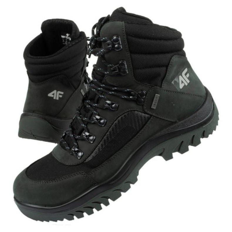 Zapatillas trekking 4F OBMH253 22S negro