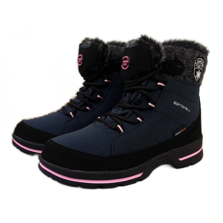 Botas de nieve impermeables American Club Jr AM865A azul