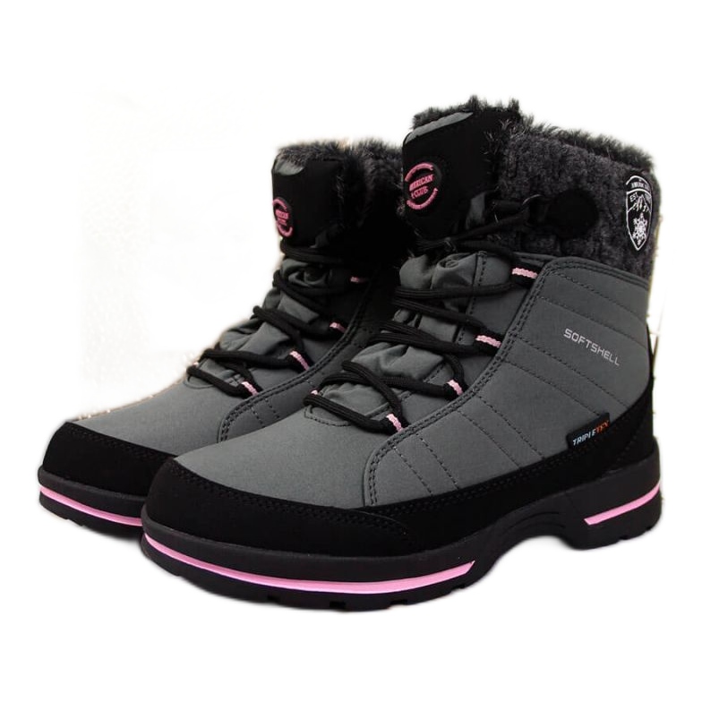 Botas de nieve impermeables American Club Jr AM865B gris