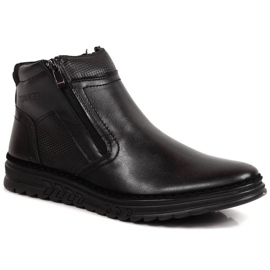Zapatos de piel con cremalleras aislantes T.Sokolski M SCA187A negro