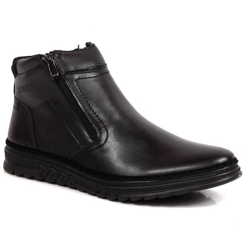 Zapatos de piel con cremalleras aislantes T.Sokolski M SCA187A negro