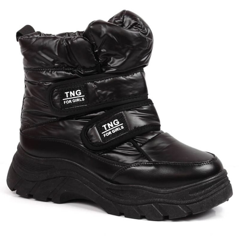 Botas de nieve con velcro Potocki Jr WOL118A negro
