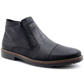 Botas de piel con aislamiento Rieker M RKR269 negro