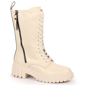 Botas insuladas de piel Artiker W HBH38B beige