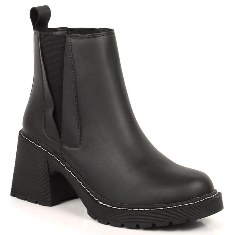 Botines Chelsea en piel post insulado Artiker W HBH41 negro