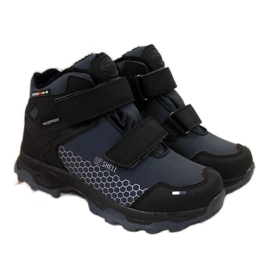 Botas de nieve impermeables Velcro American Club Jr AM851B azul