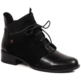 Botas de mujer negras con aislamiento y tacón plano Jezzi negro