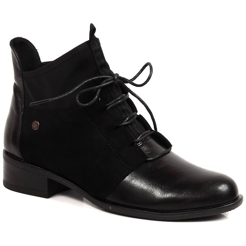 Botas de mujer negras con aislamiento y tacón plano Jezzi negro Botas de mujer negras con aislamiento y tacón plano Jezzi negro