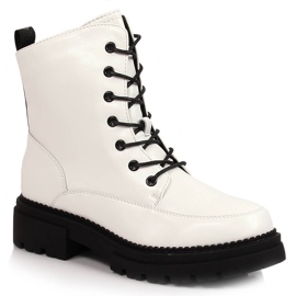 Botas de mujer con mocasines cálidos blancos Laura La.Fi