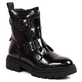 Botas cálidas de mujer negras con hebillas Laura La.Fi negro