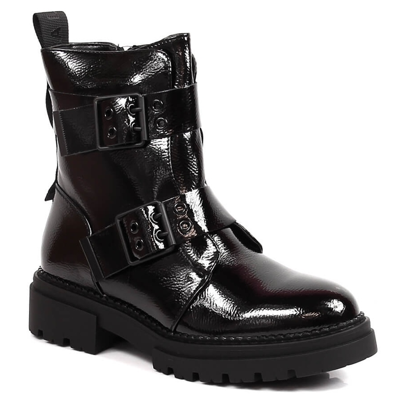 Botas cálidas de mujer negras con hebillas Laura La.Fi negro