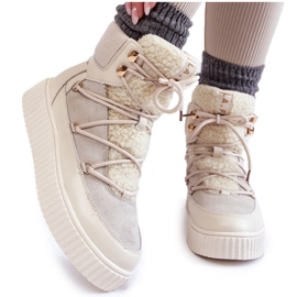 PL4 Botas de nieve para mujer La.Fi 280072W-QN Beige claro