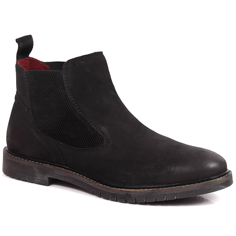 Botines Chelsea para hombre, slip-on negros Bugatti KK153097 Botines Chelsea para hombre, slip-on negros Bugatti KK153097