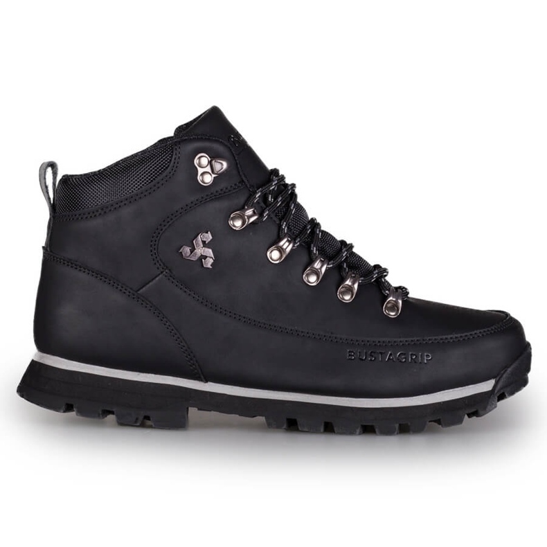 Zapatos trekking hombre Outback Bustagrip piel negra negro