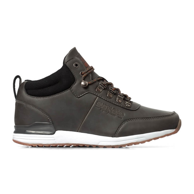 Zapatos hombre piel gris Jogger Bustagrip