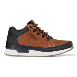 Zapatillas deportivas de hombre en piel marrón oscuro Cruiser Bustagrip