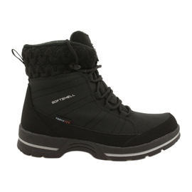 Botas de nieve softshell con membrana American Club SN02/22 negro