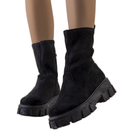 PA1 Botas negras en la plataforma Conco negro
