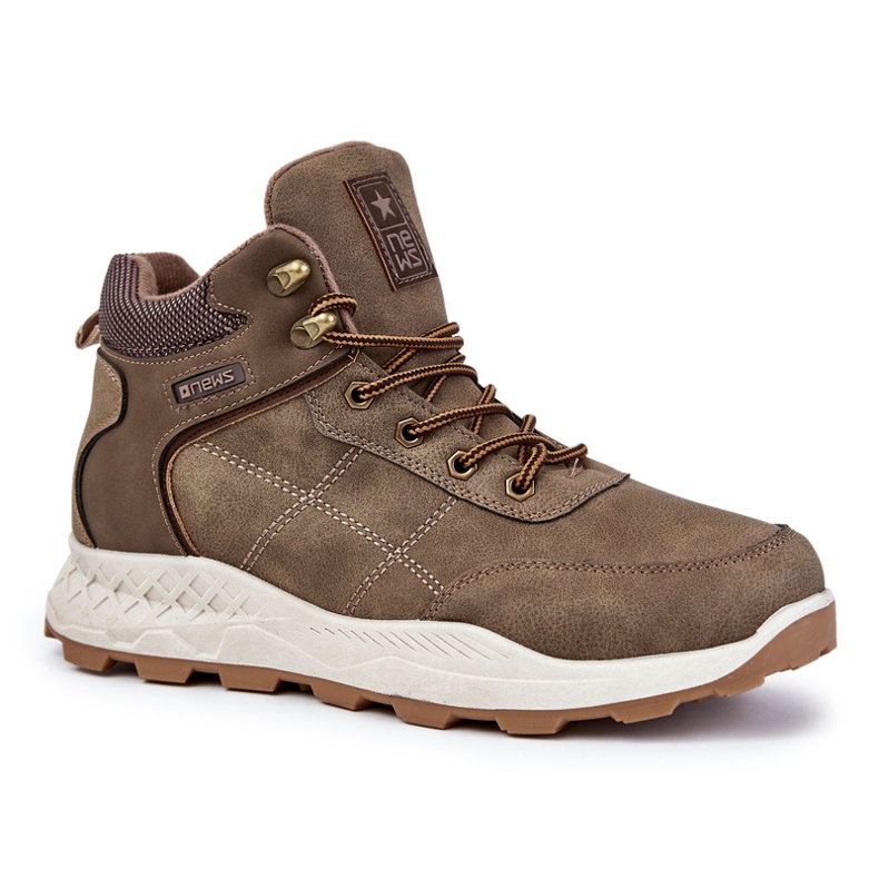 News Botas Cálidas Hombre Caqui Allan Trappers beige multicolor verde
