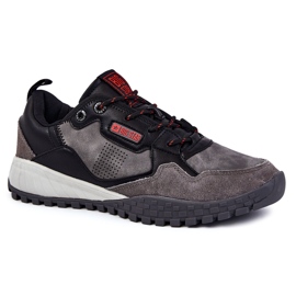 Zapatillas Deportivas Clásicas Para Hombre Memory Foam Big Star KK174271 Gris negro