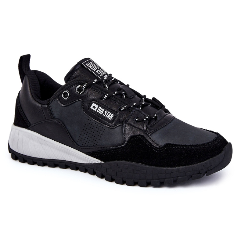 Zapatillas Deportivas Clásicas Para Hombre Memory Foam Big Star KK174270 Negro