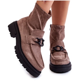 Botines Mujer Ante La.Fi 250042B-SU Beige