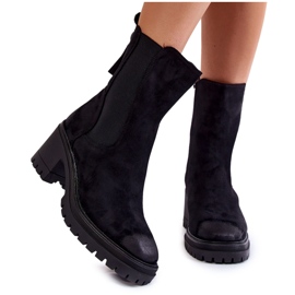 Vinceza Botas Mujer Ante Cremallera Negro Liris