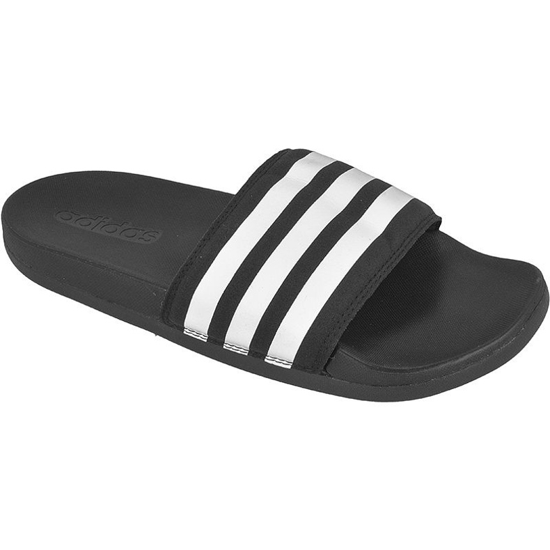 Chanclas Adidas Adilette Cloudfoam Ultra Rayas W S80420 blanco negro