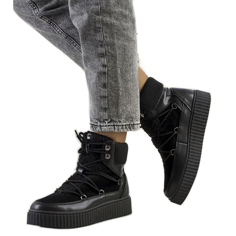 PA1 Botas de nieve negras para mujer de Laursen negro