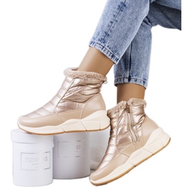 Botas de nieve doradas Lago beige dorado