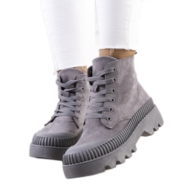 PA1 Deportivas grises Devost de ecogamuza PA1 Deportivas grises Devost de ecogamuza