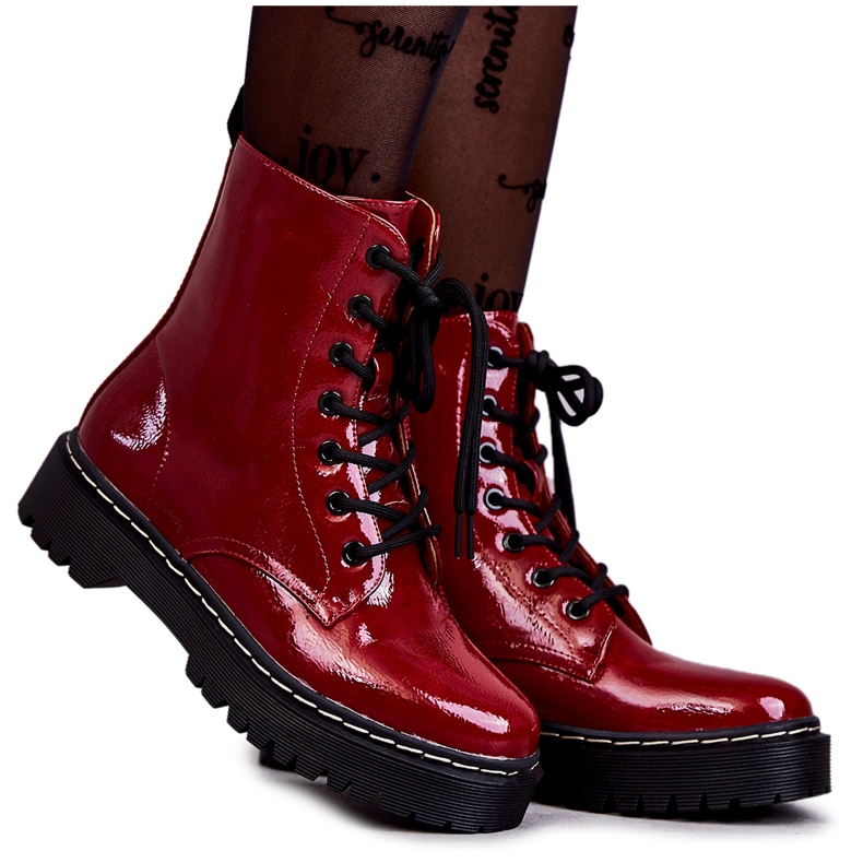 S.Barski Botas Mujer Rojo Kognito HY56