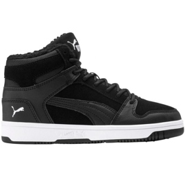 Puma Rebound Layup Piel Sd Jr 37049701 negro