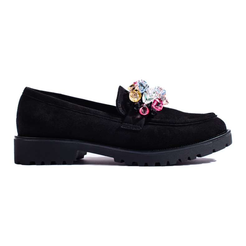 Zapatos de mujer en ante con adornos Shelovet negro