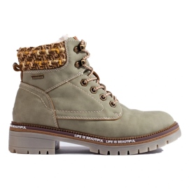 Botas grises de mujer.