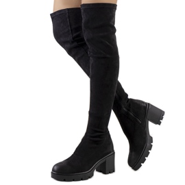 PA1 Botas altas de ante negro de Nina