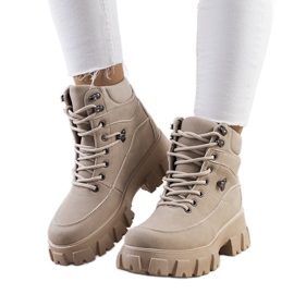 PA1 Botas de montaña Bisa de mujer beige