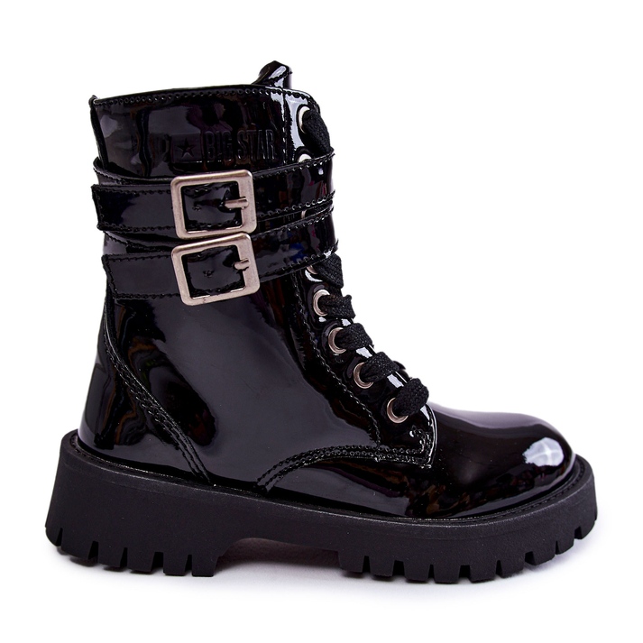 Botas Infantiles Lacadas Big Star KK374131 Negro