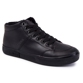 Zapatillas clásicas de cuero para hombre Big Star KK174348 Negro