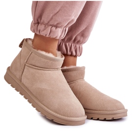 FS1 Botas De Nieve Bajas De Ante Para Mujer Shelie Beige Claro FS1 Botas De Nieve Bajas De Ante Para Mujer Shelie Beige Claro